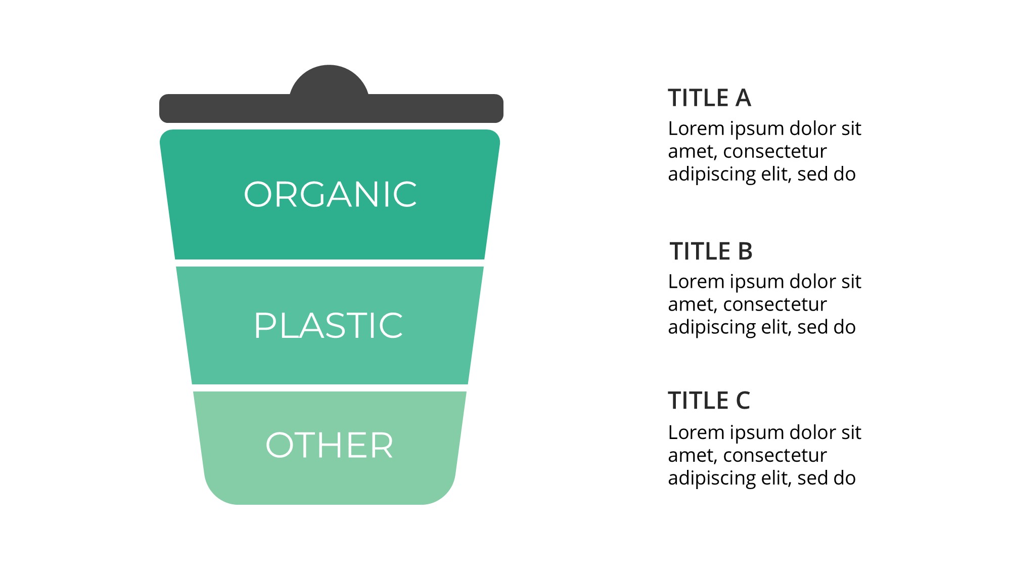 绿色环保图形信息图示PPT模板
