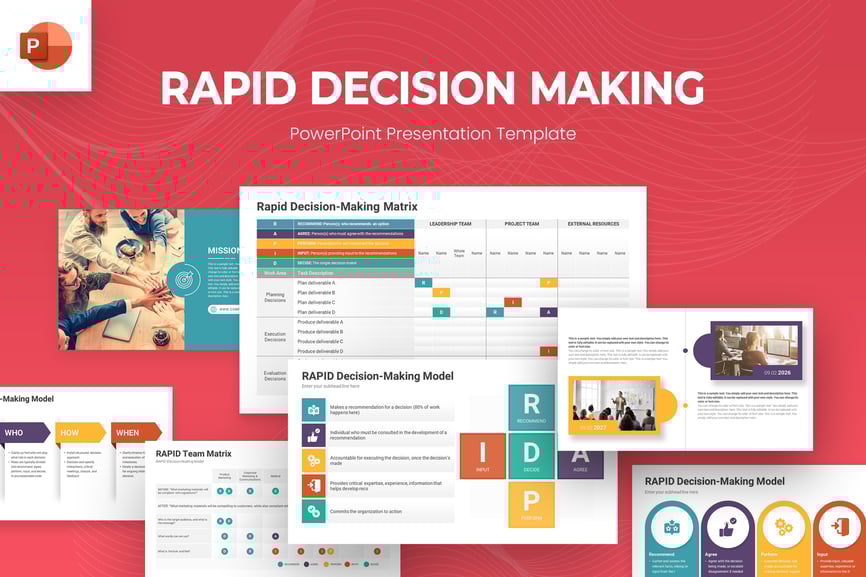快速决策PPT模板 (PPTX)