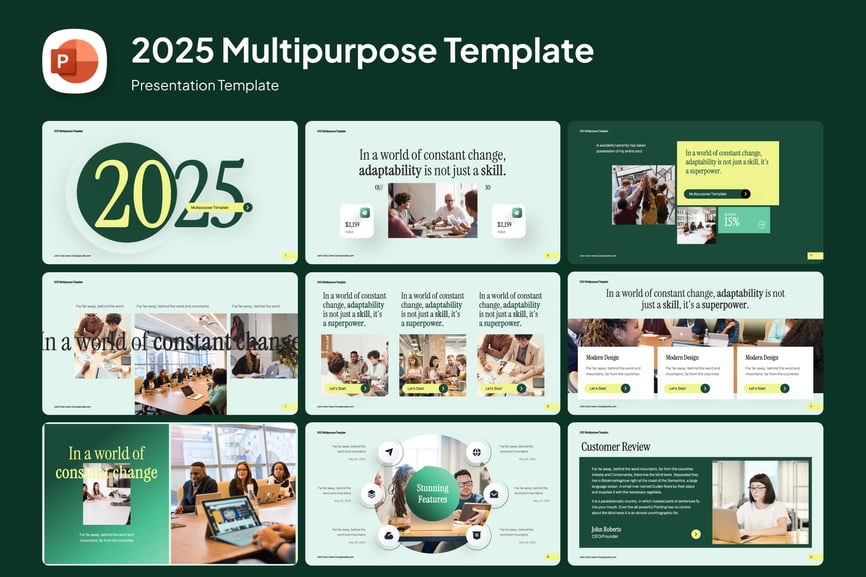 2025多功能模板PPT模板 (PPTX)