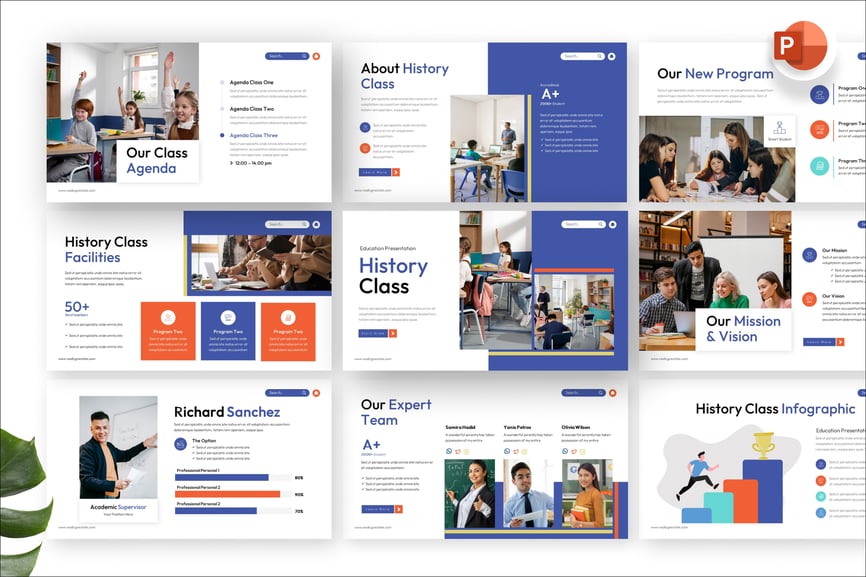 历史课PPT模板 (PPTX)