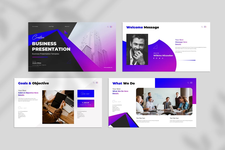 创意业务演示模板PPT模板 (PPTX)