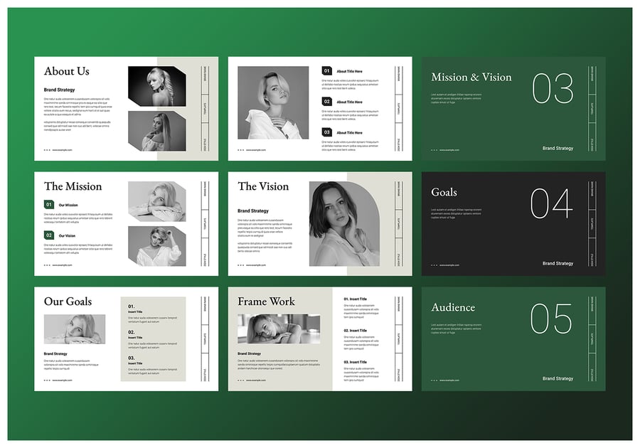 品牌战略演示模板PPT模板 (PPTX)