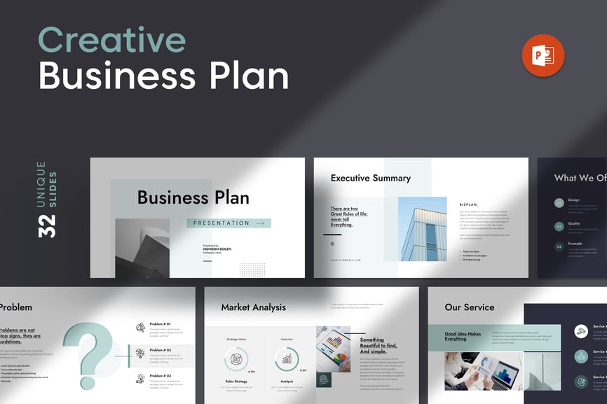 业务计划演示模板PPT模板 (PPTX)