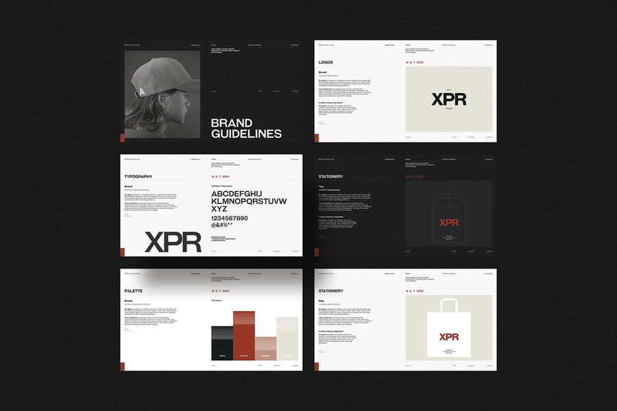 品牌指南模板PPT模板 (PPTX)