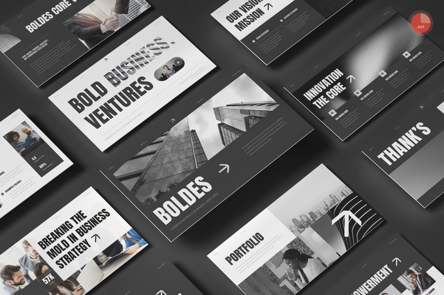 业务介绍PPT模板 (PPT,PPTX)