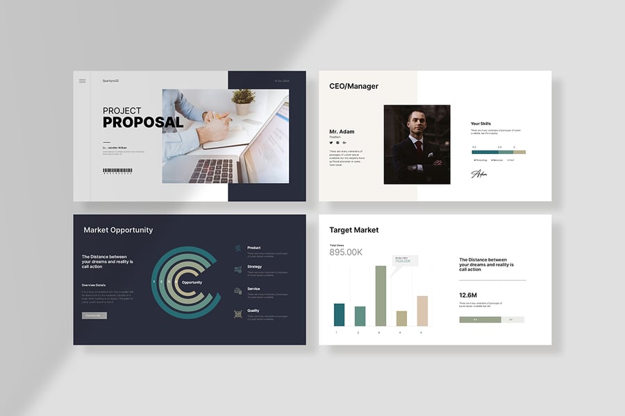 项目提案 PPT模板 (PPTX)