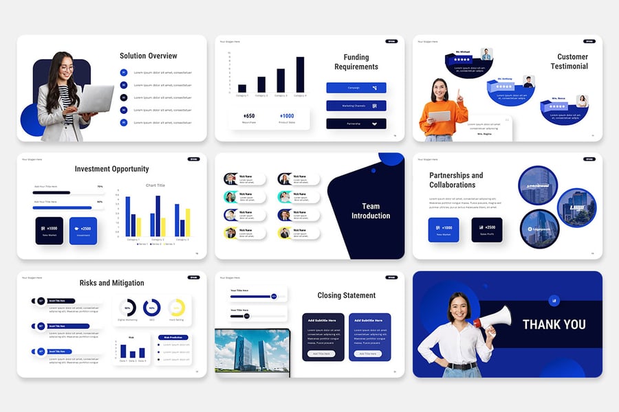 软件产品服务PPT模板 (PPTX)