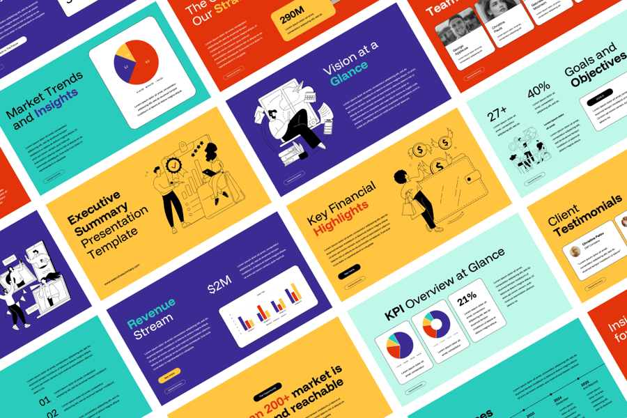 执行摘要PPT模板 (PPTX)