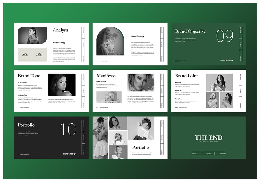 品牌战略演示模板PPT模板 (PPTX)