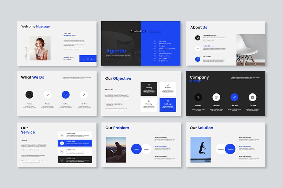 产品&amp;服务宣传模板PPT模板 (PPTX)