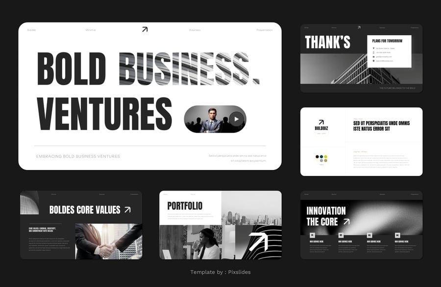 业务介绍PPT模板 (PPT,PPTX)