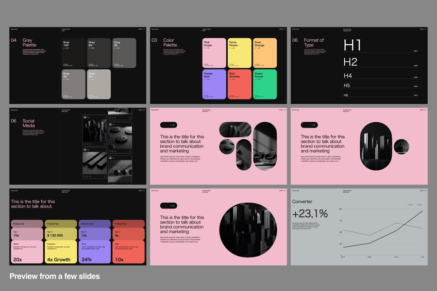 品牌展示模板PPT模板 (PPT)