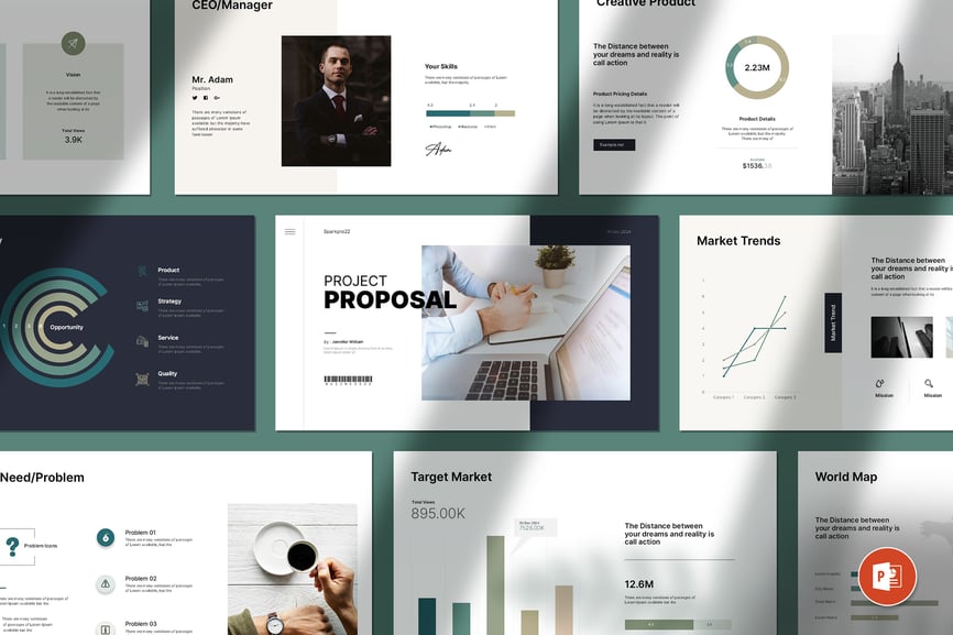 项目提案 PPT模板 (PPTX)