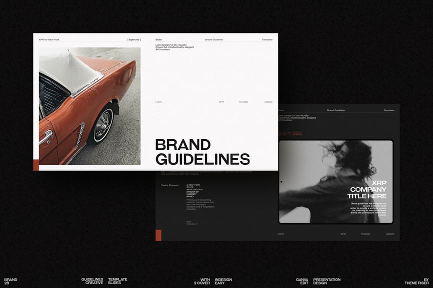 品牌指南模板PPT模板 (PPTX)