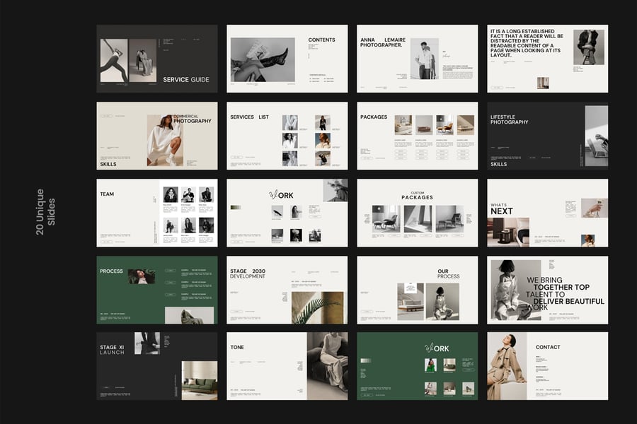 服务指南演示模板PPT模板 (PPTX)