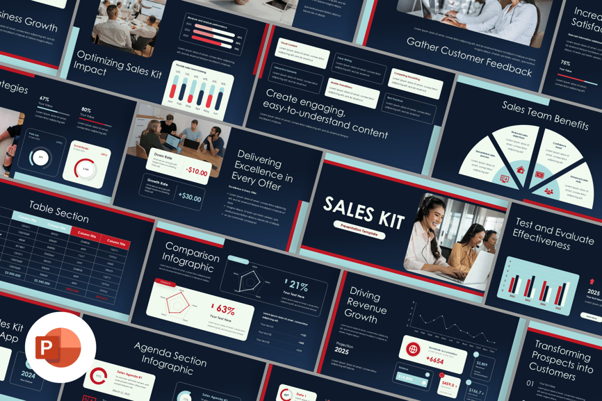 现代产品或服务销售套件PPT模板 (PPTX)