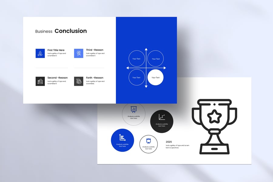 业务报告PPT模板 (PPTX)