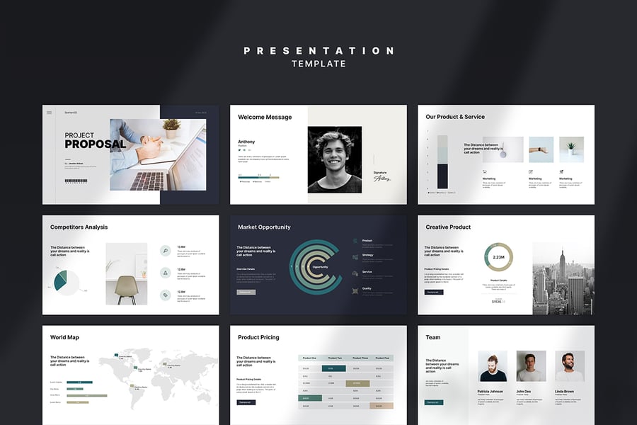 项目提案 PPT模板 (PPTX)