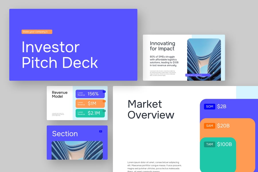 投资者PPT模板 (PPTX)