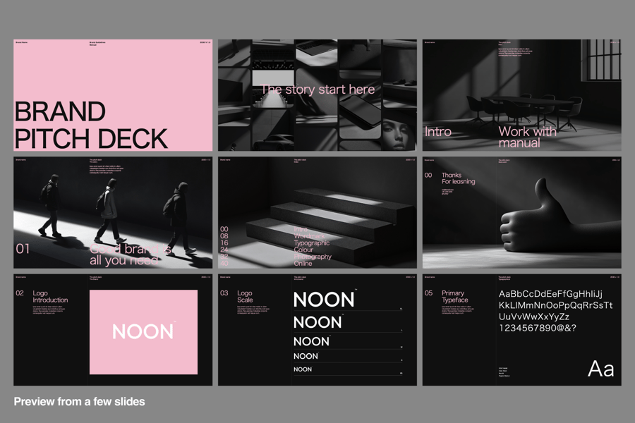 品牌展示模板PPT模板 (PPT)