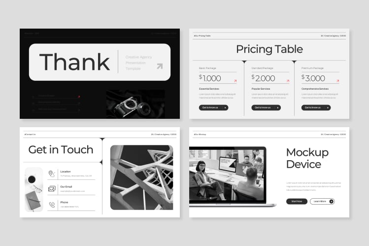 创意代理 PPT模板 (PPTX,PPT)