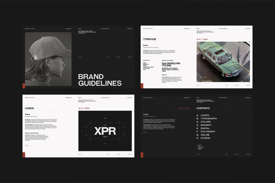 品牌指南模板PPT模板 (PPTX)