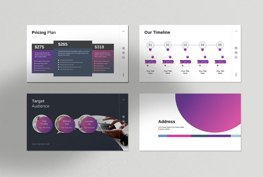 项目建议介绍PPT模板 (PPTX)