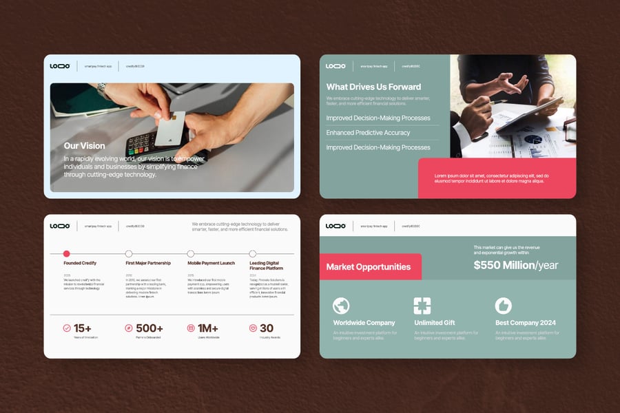 现代金融科技动画PPT模板 (PPTX)