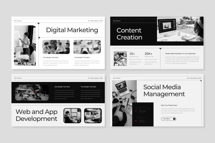 创意代理 PPT模板 (PPTX,PPT)