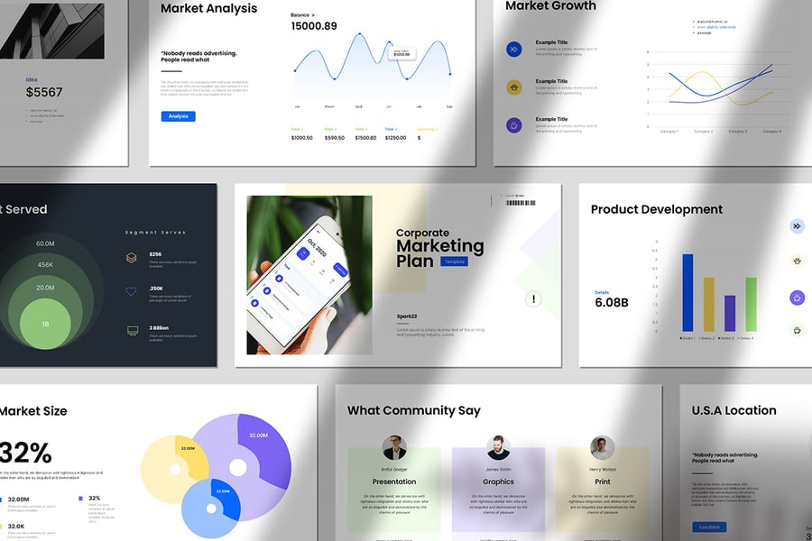 企业营销计划演示模板PPT模板 (PPTX)