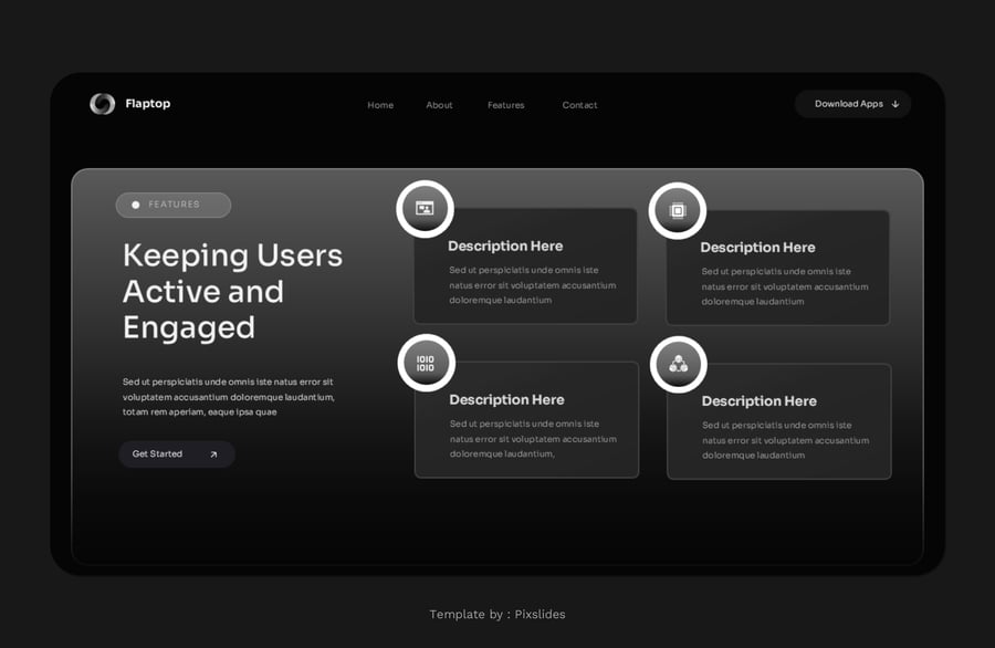 笔记本设备模型样机PPT模板 (PPT,PPTX)