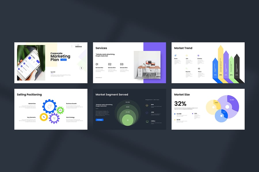 企业营销计划演示模板PPT模板 (PPTX)