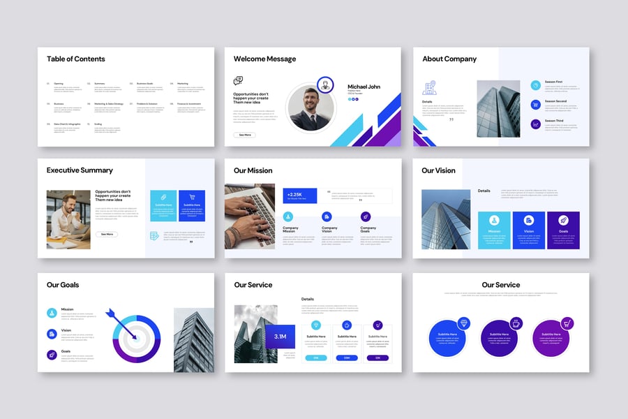 业务演示模板PPT模板 (PPTX)