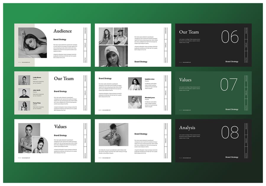 品牌战略演示模板PPT模板 (PPTX)