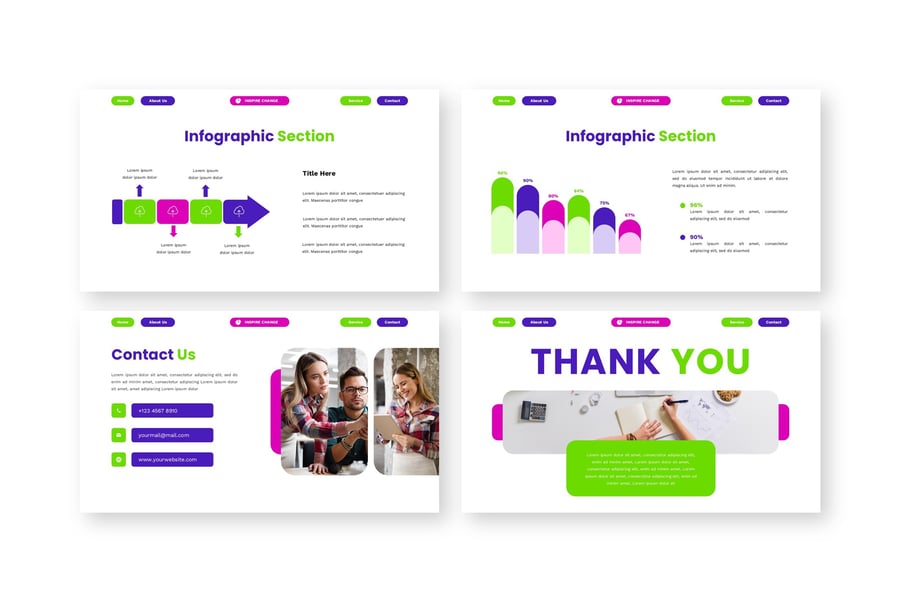 激发变革 – 教育PPT模板 (PPTX)