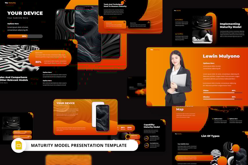 成熟度模型介绍PPT模板 (PPTX)