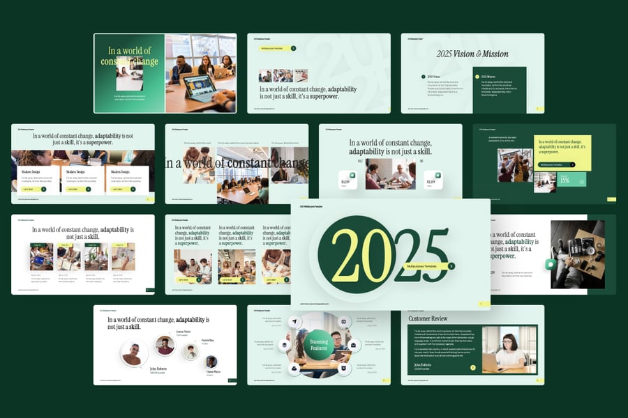 2025多功能模板PPT模板 (PPTX)