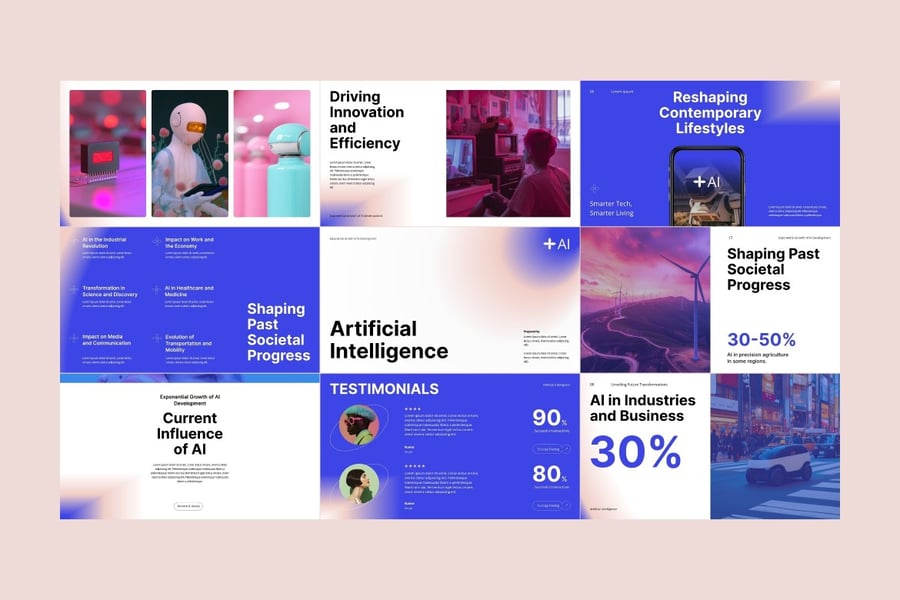 人工智能PPT模板 (PPTX)