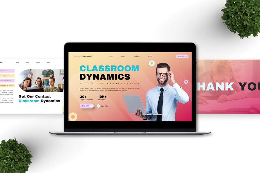 教室动态 – 教育PPT模板 (PPTX)