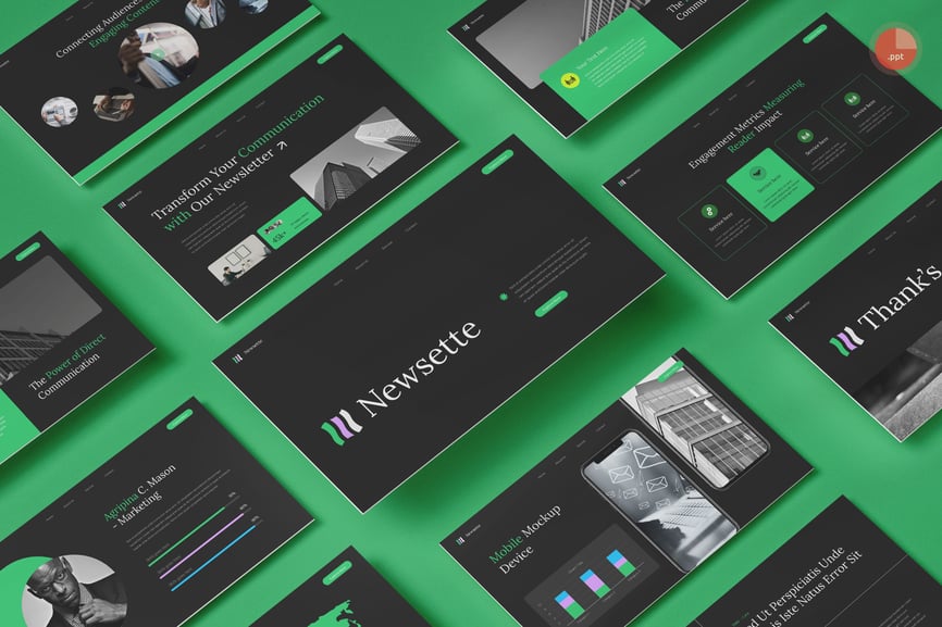 新闻资讯PPT模板 (PPT,PPTX)