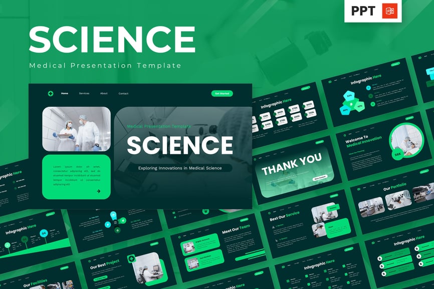 医学PPT模板 (PPTX)