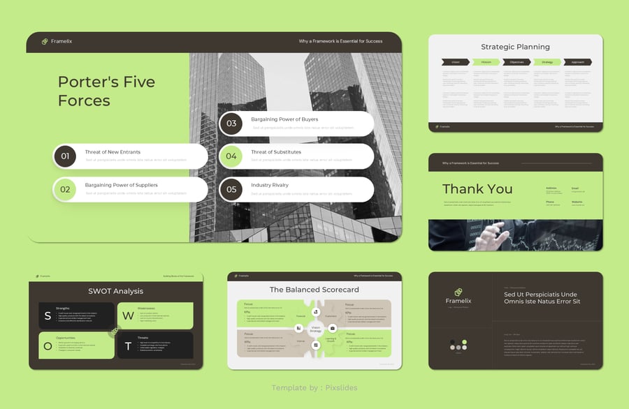 商业框架PPT模板 (PPT,PPTX)