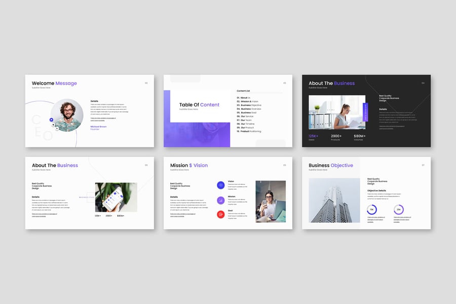 商业计划演示模板PPT模板 (PPTX)