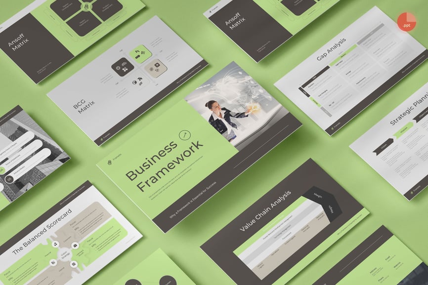 商业框架PPT模板 (PPT,PPTX)