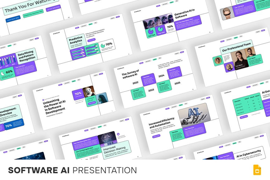 AI软件PPT模板 (PPTX)