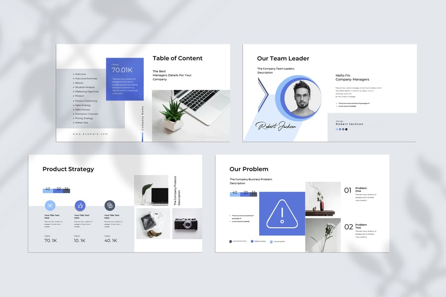 业务策略演示模板PPT模板 (PPTX)