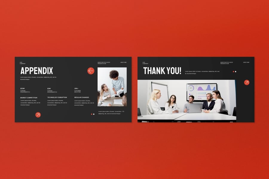 橙色黑色投资者PPT模板 (PPT,PPTX)