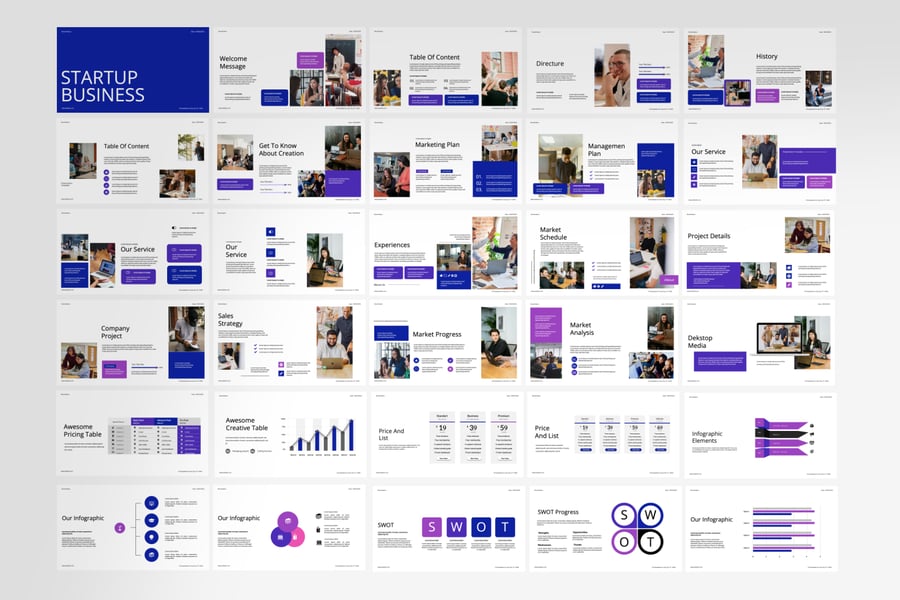 初创企业 PPT模板 (PPTX)
