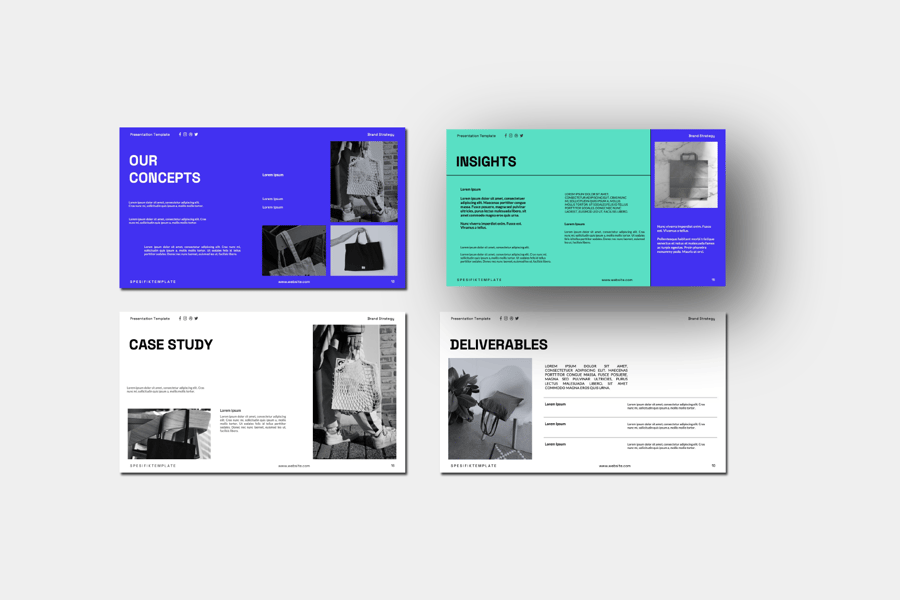 品牌策略PPT模板 (PPTX)