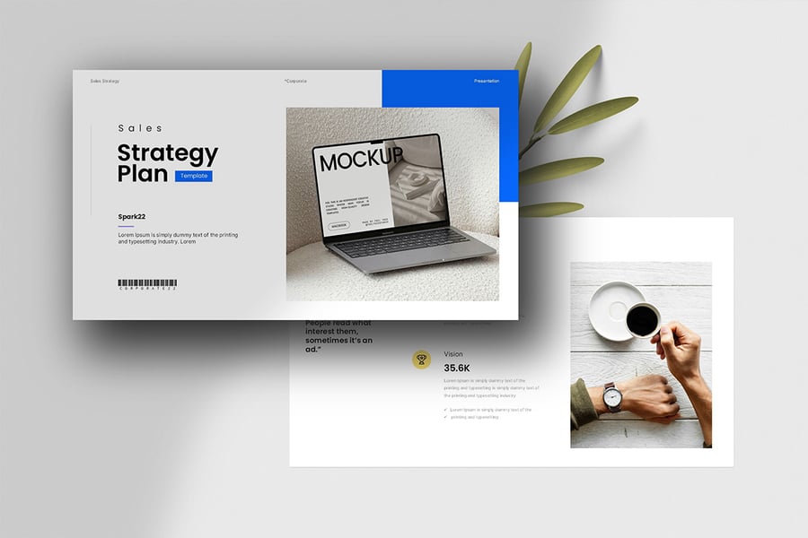 销售策略计划演示模板PPT模板 (PPTX)